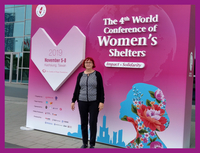 FHK-Geschäftsführerin Heike Herold bei der 4. World Conference of Women's Shelters Taiwan, 2019